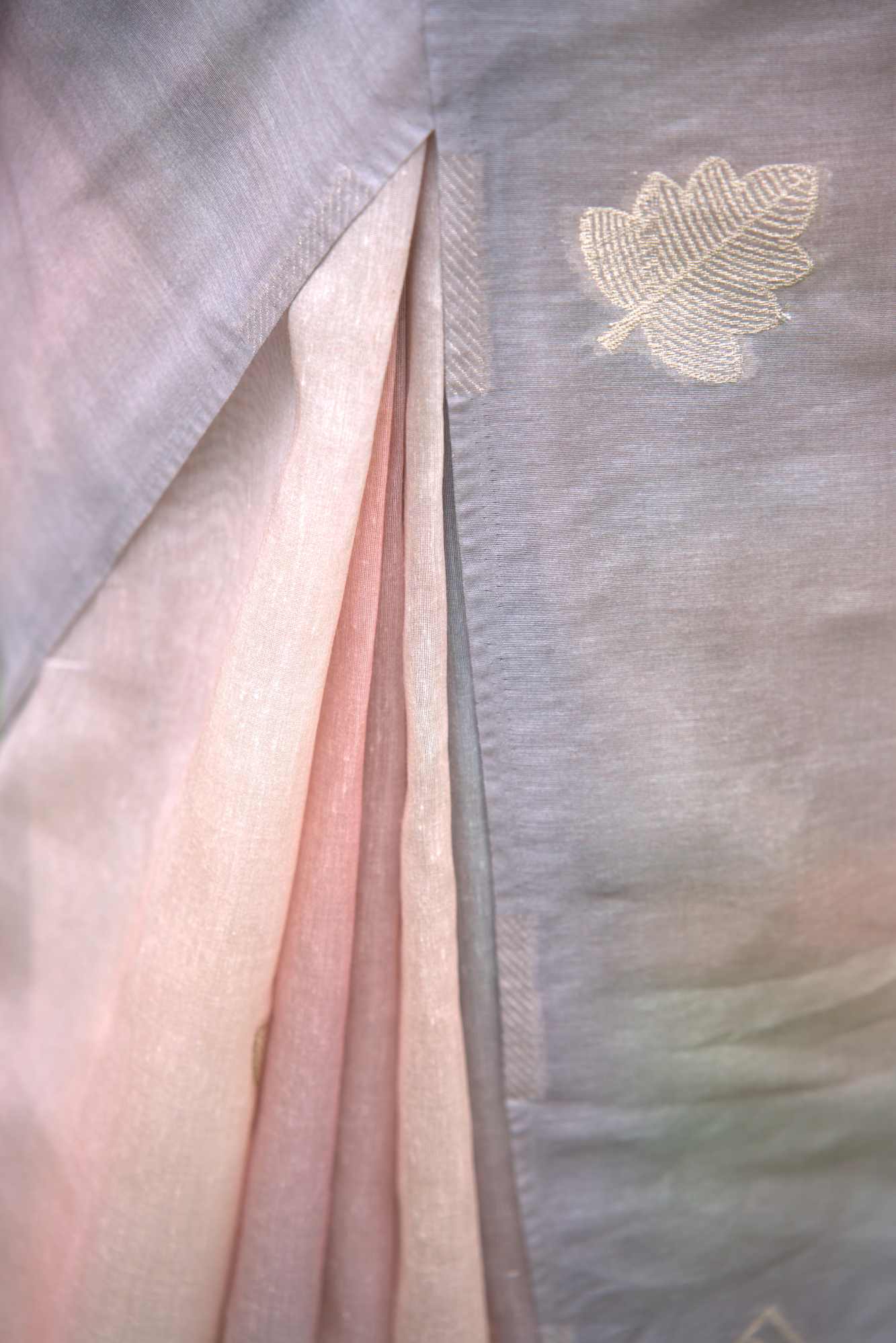 Banarasi Soft Raw Silk With Brocade Weave and Butis Woven Overall Ready To Wear Saree - Image 7