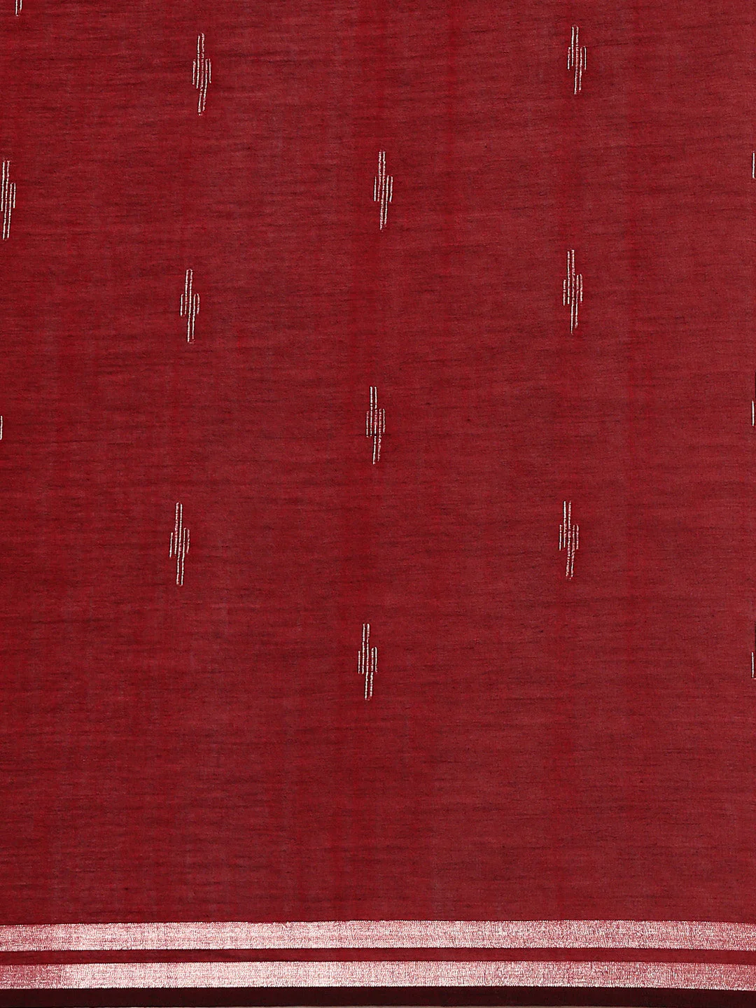 Handloom Jamdani Cotton Saree Without Blouse Piece | Shobitam - Image 4