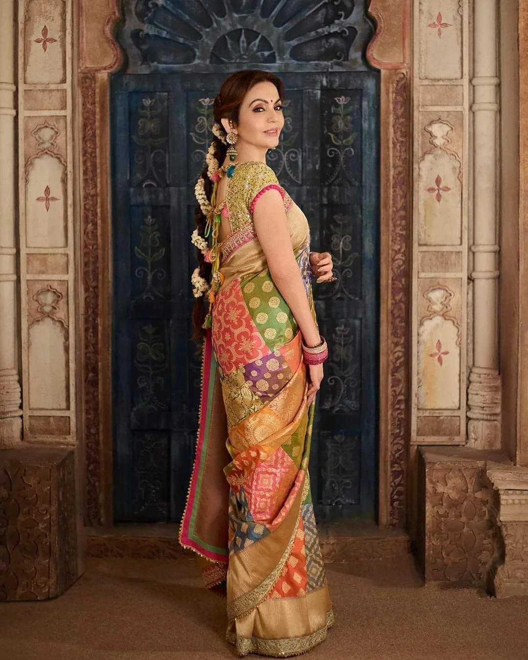 Nita Ambani inspired designer Soft prestitched ready to wear saree - Image 8