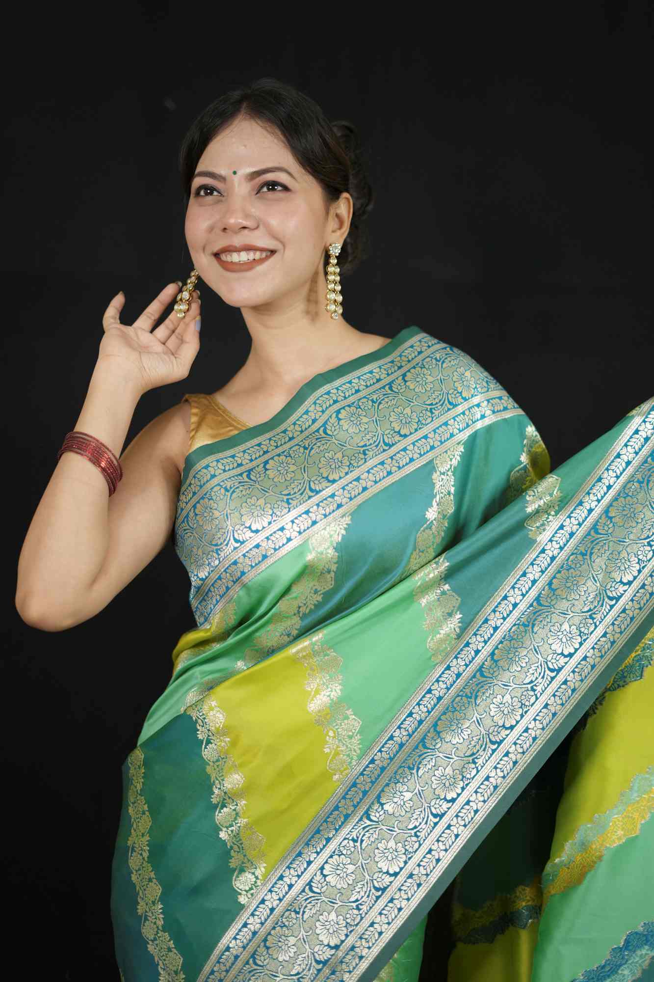 Banarasi ready to wear saree - Image 3