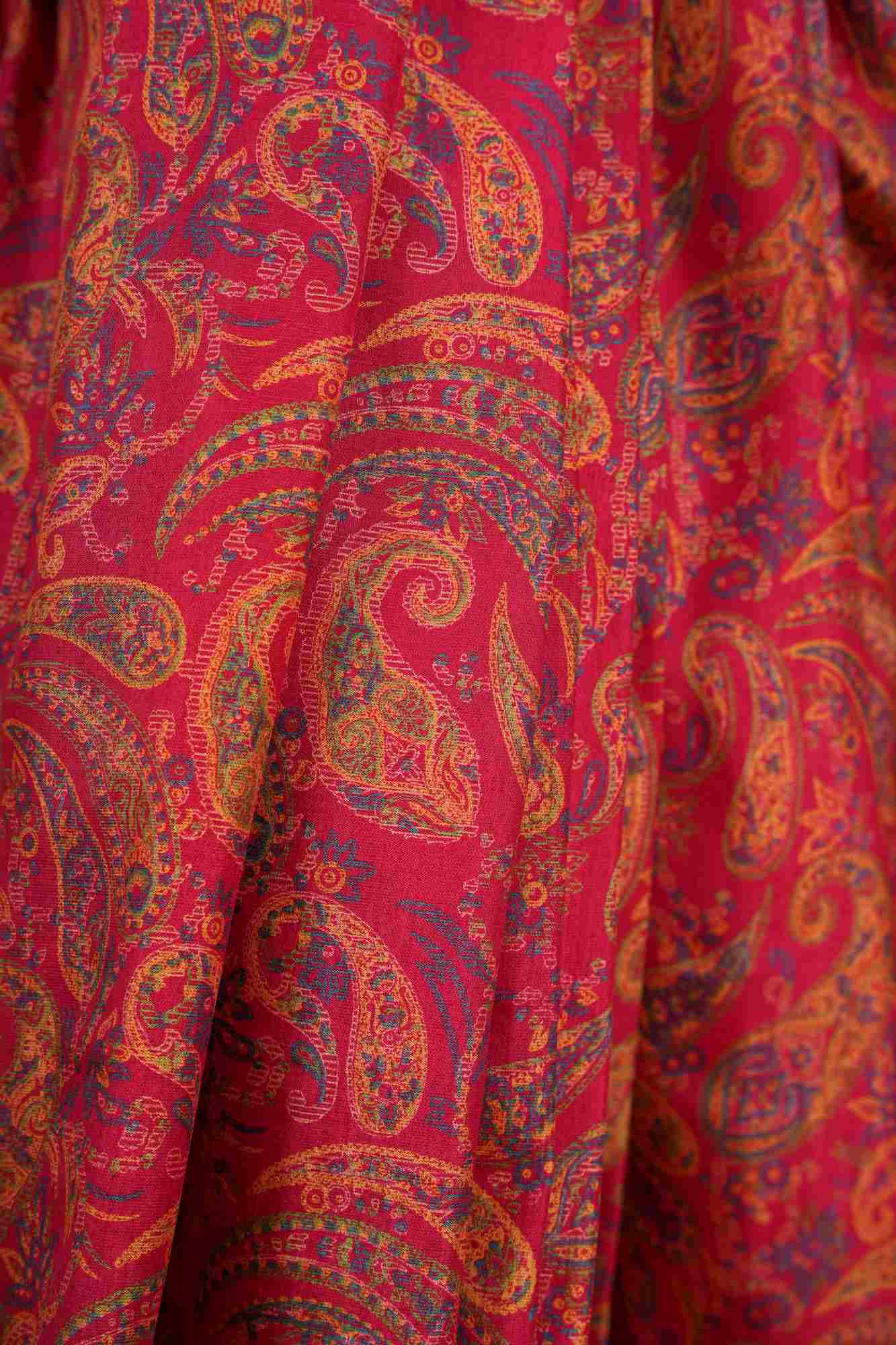 Kashmiri Pashmina intricate print ready to wear saree - Image 9