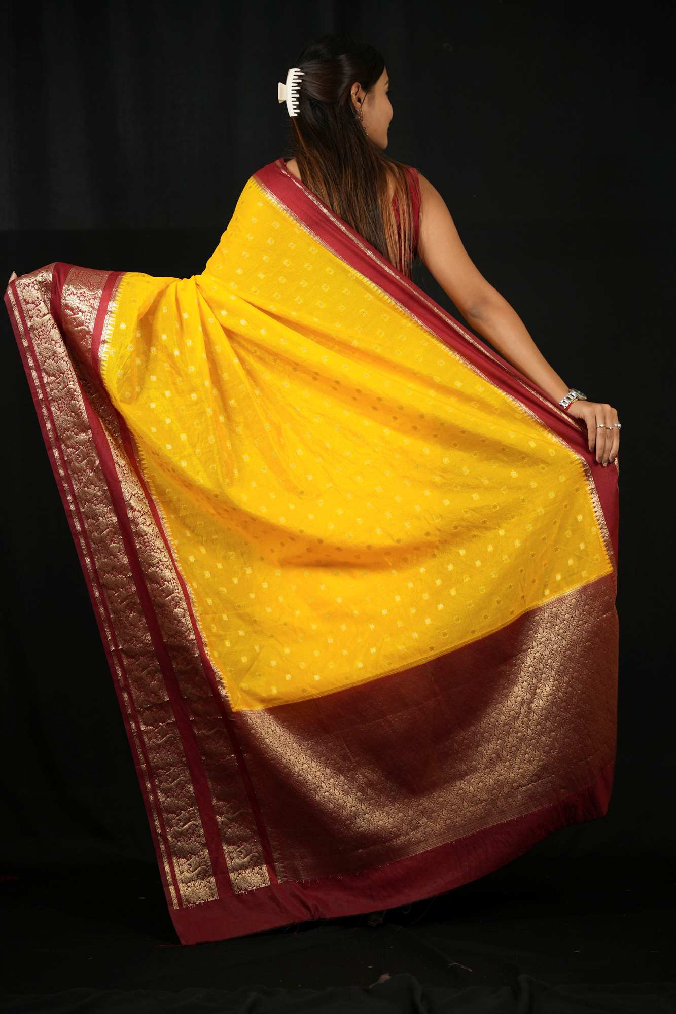 Banarasi ready to wear saree - Image 5