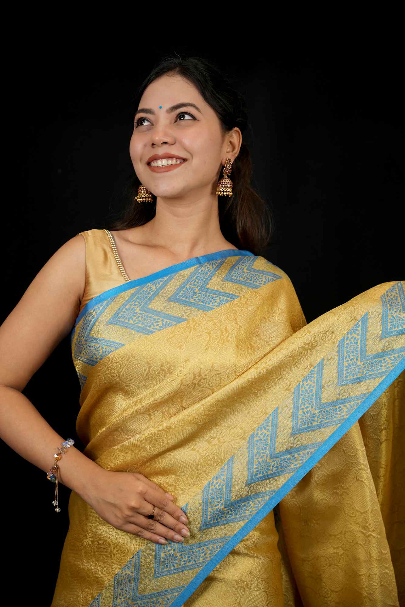 Nita Ambani inspired Banarasi ready to wear saree - Image 12