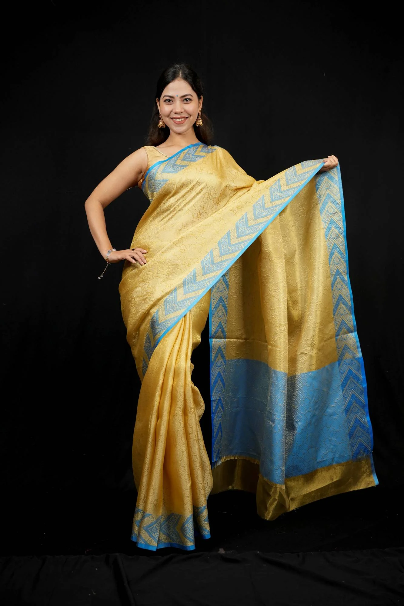 Nita Ambani inspired Banarasi ready to wear saree - Image 4