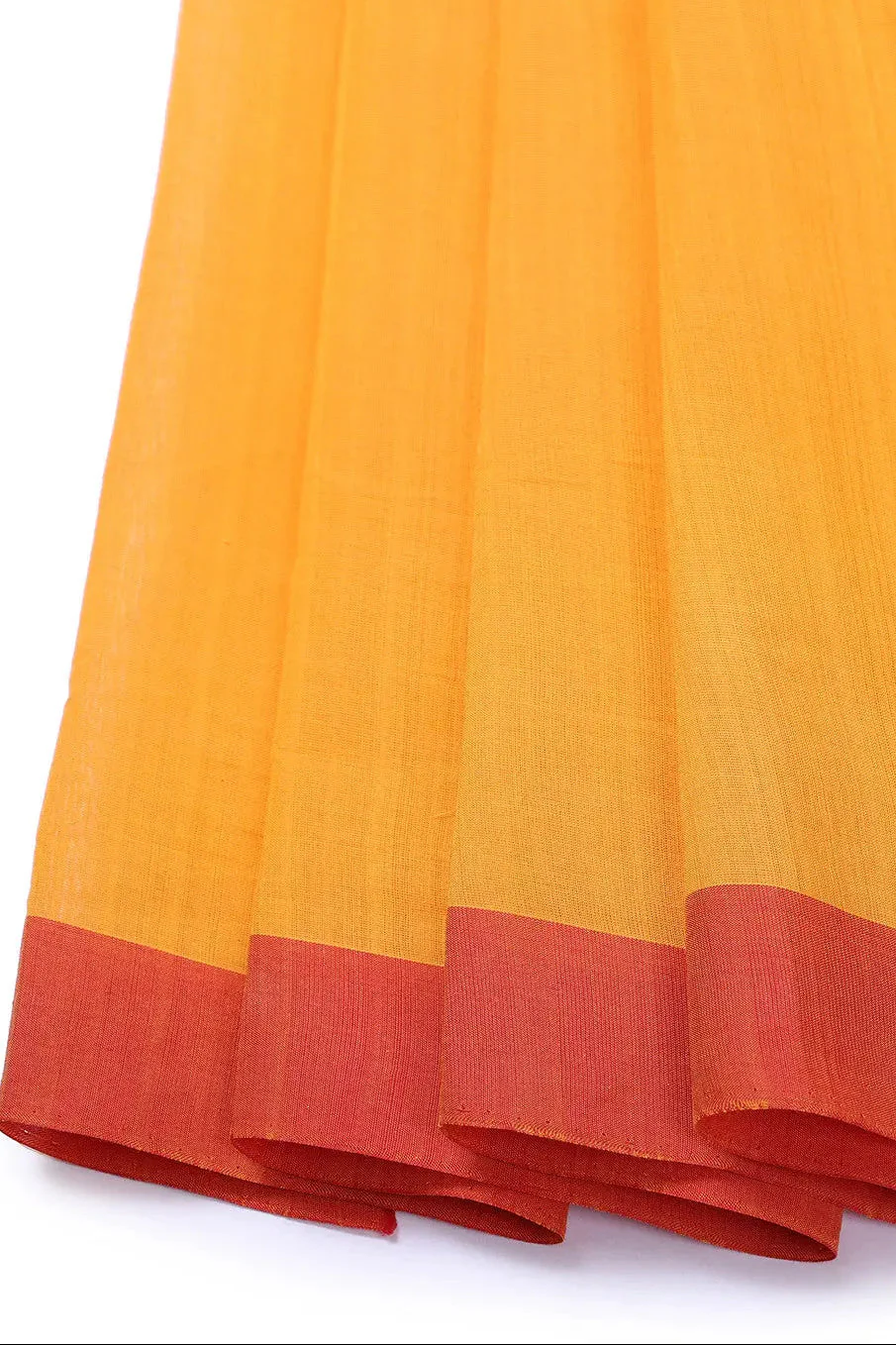 White Handloom Cotton Saree | Shobitam - Image 6