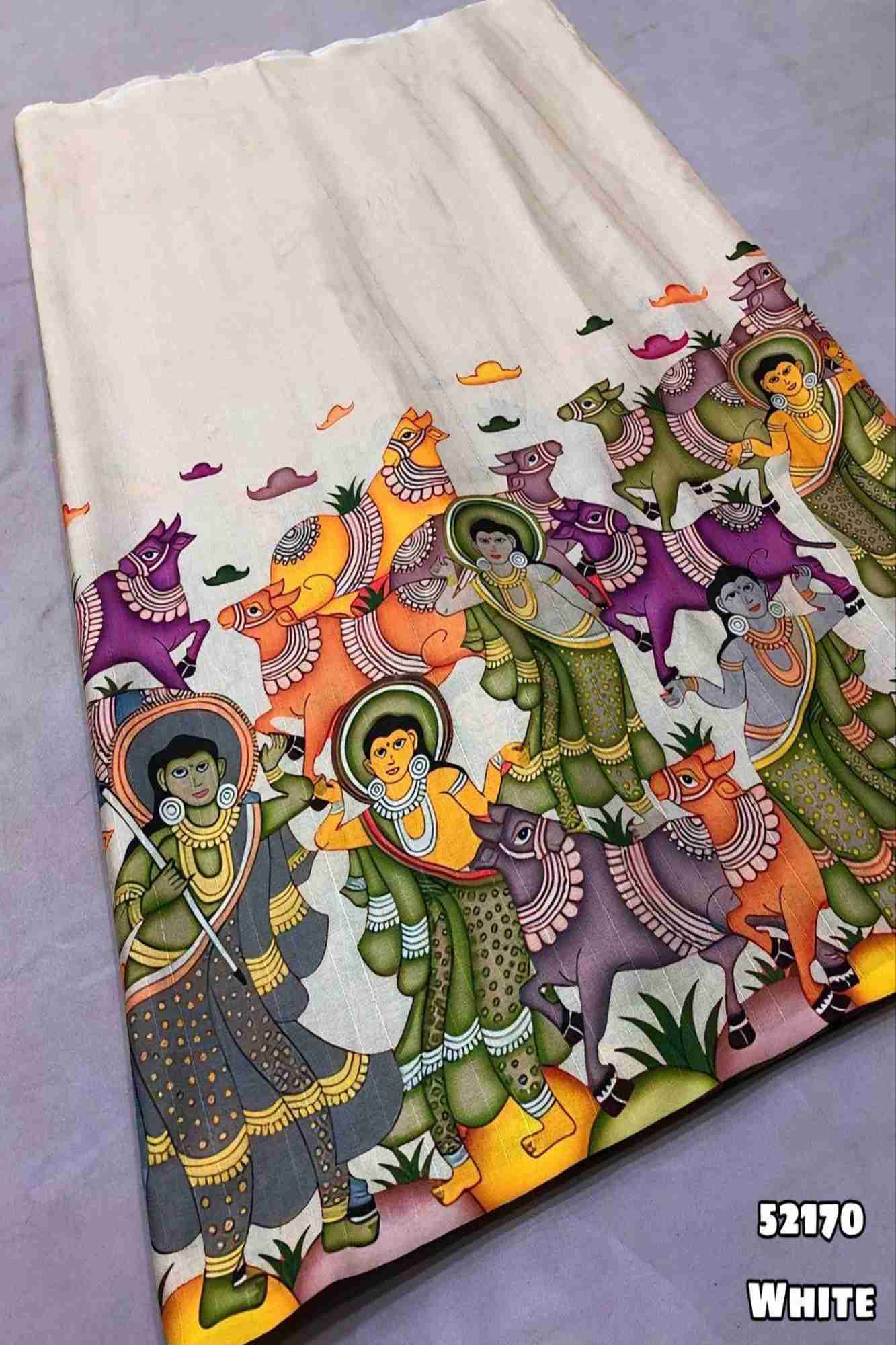 Heritage Pattachitra Art – Pre-Pleated Ready to Wear Saree - Image 7